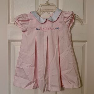 Pink Big Sister Dress with White Collar